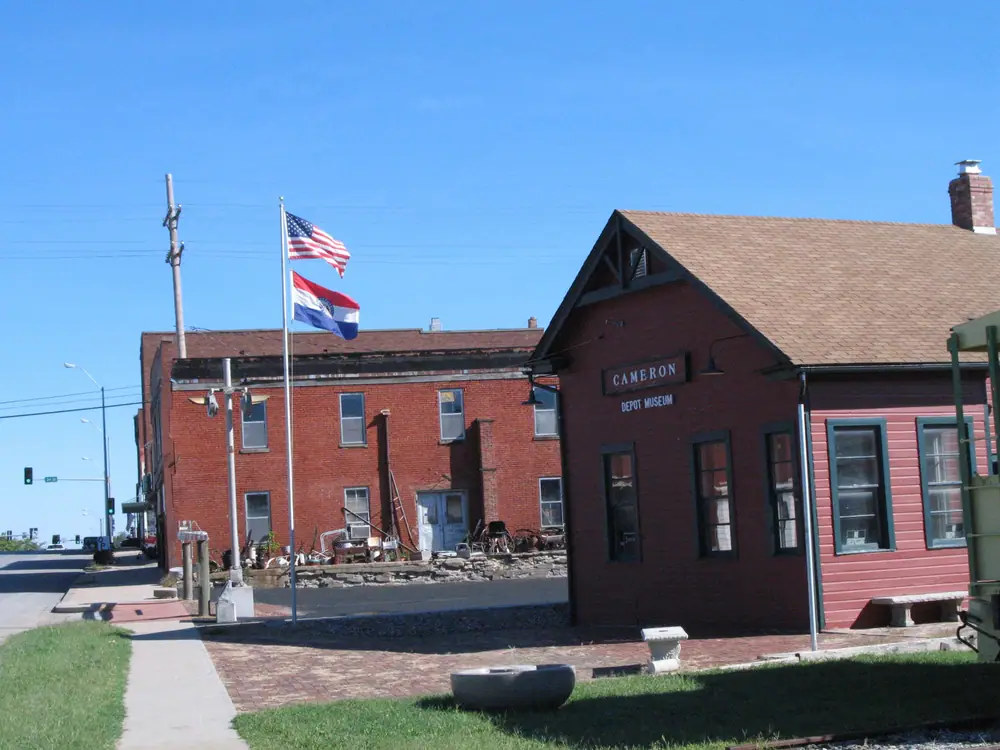 The Cameron Depot Museum in Cameron, Missouri