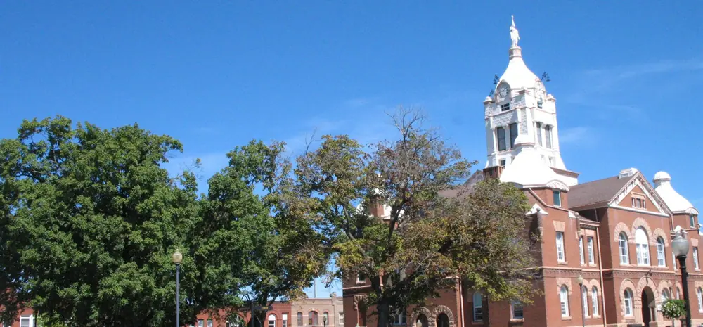 The Andrew County Courthouse in Savannah, Missouri